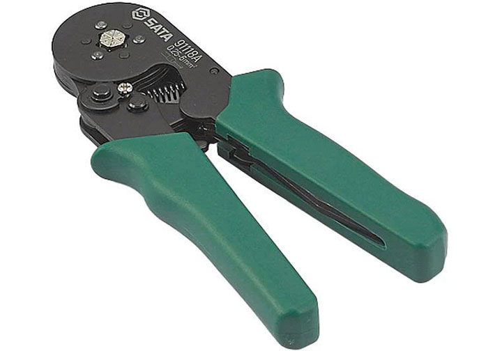 0.25-6mm2 Kìm bấm cos lục giác Sata 91-118A (91118A)