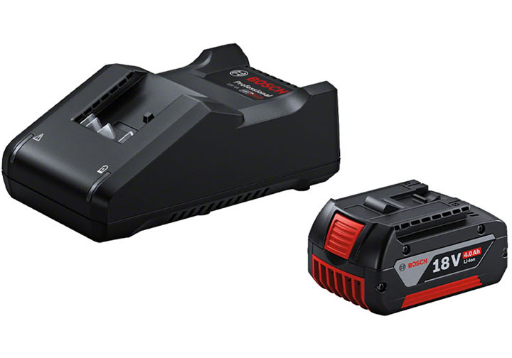 18V Bộ đế sạc và pin 4.0Ah (1 pin 1 sạc) Bosch 1600A039YL