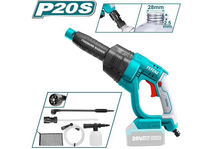 20V Máy xịt rửa dùng pin Total TPWLI2008