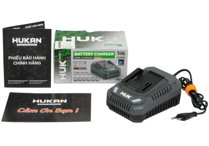 21V/2.0Ah Đế sạc pin Hukan G3-HUK020A