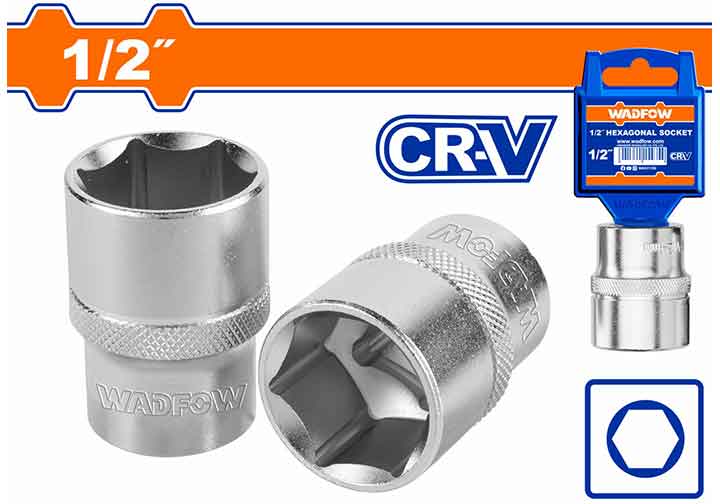 24mm Đầu tuýp 6 góc 1/2" Wadfow WSC1224