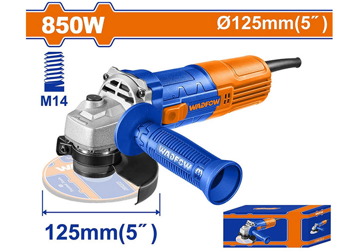 5" Máy mài góc công tắc trượt 850W Wadfow WAG15851