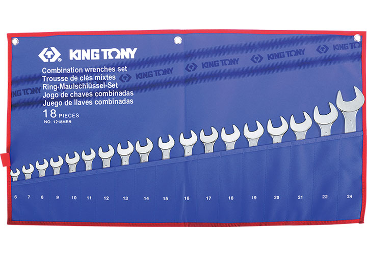 6-24mm Bộ cờ lê vòng miệng 18 chi tiết Kingtony 1218MRN