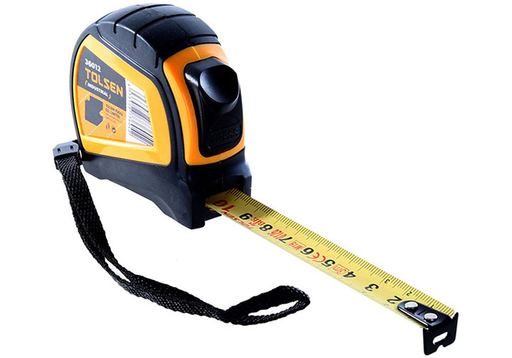 8m Thước cuộn thép (bảng rộng 25mm chỉ hệ mét) Tolsen 36015