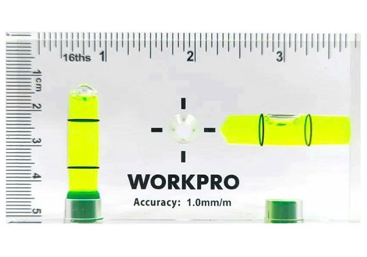 95mm Thước thủy trong suốt có nam châm Workpro WP262069