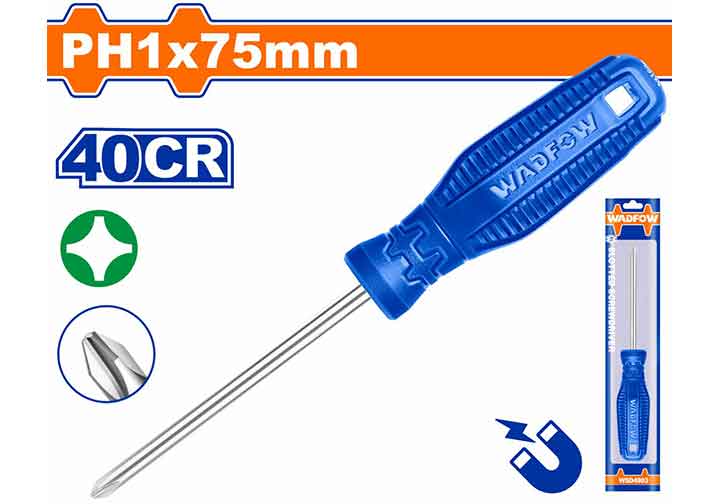 PH1x75mm Tuốc nơ vít bake Wadfow WSD4913